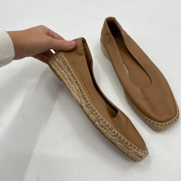 Everlane brown leather espadrille flats - Picture 3 of 7
